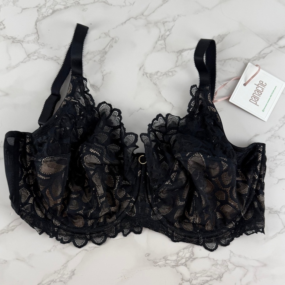 Panache Black Lace Allure Bra size 34G